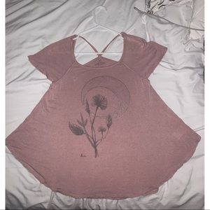 american eagle outfitters pink shirt